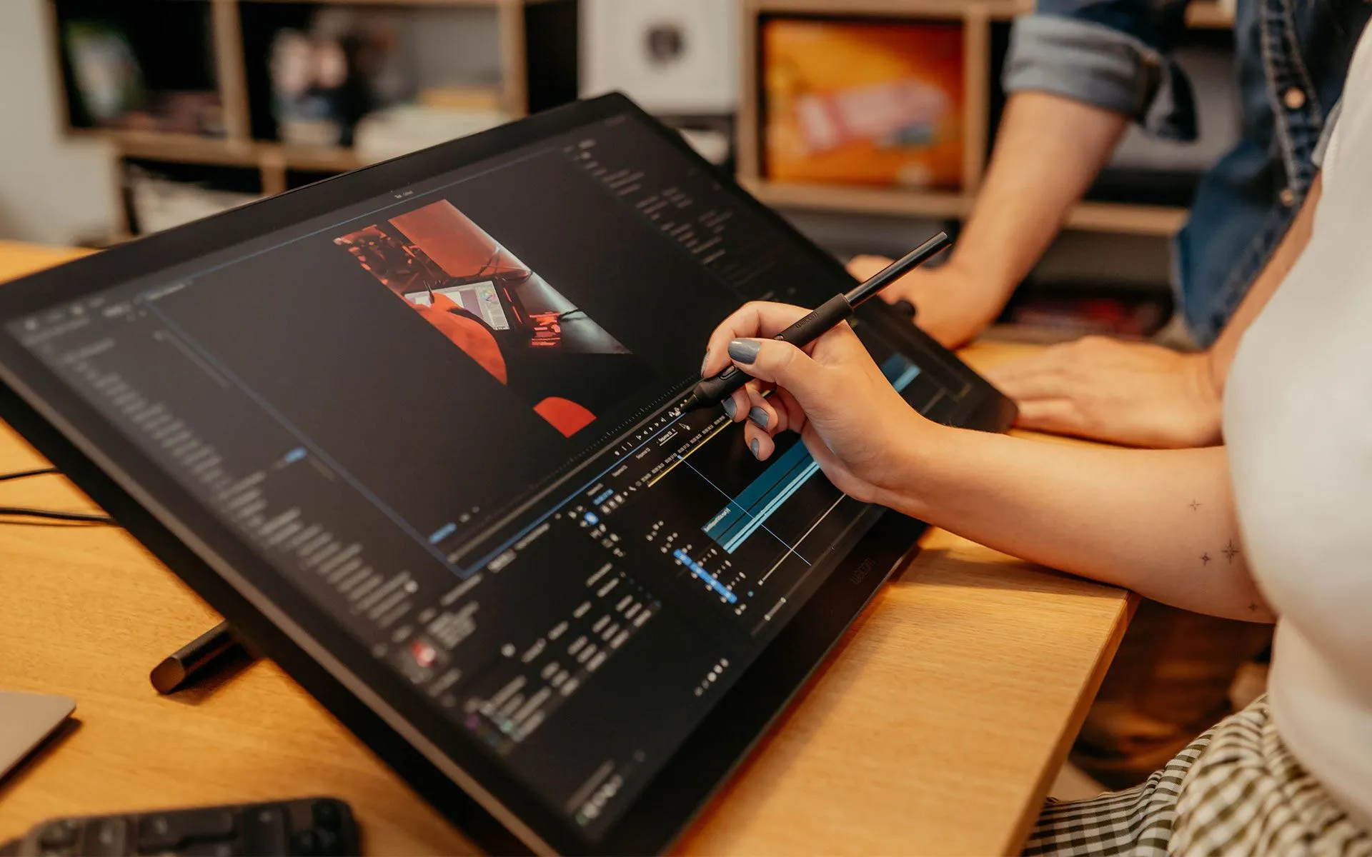 Wacom Cintiq 24 in use